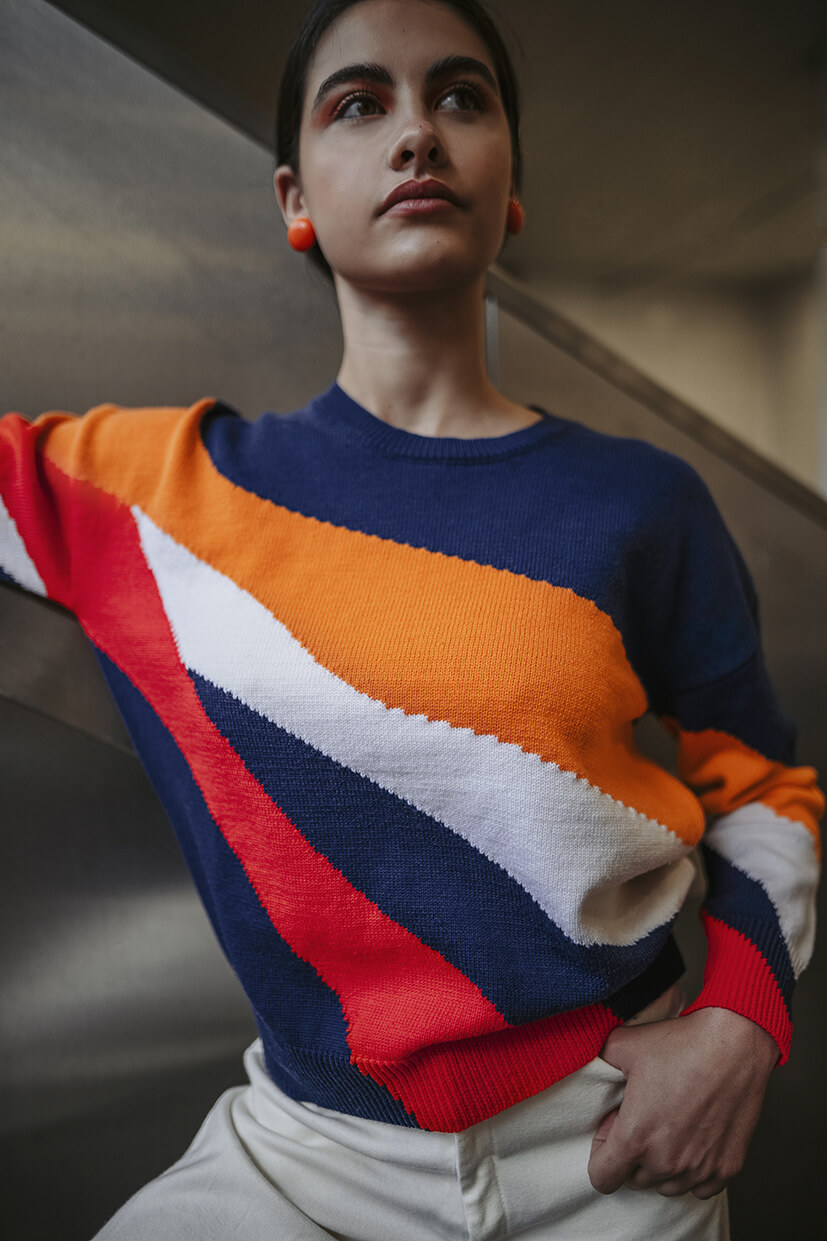 pull pour femme multicolore